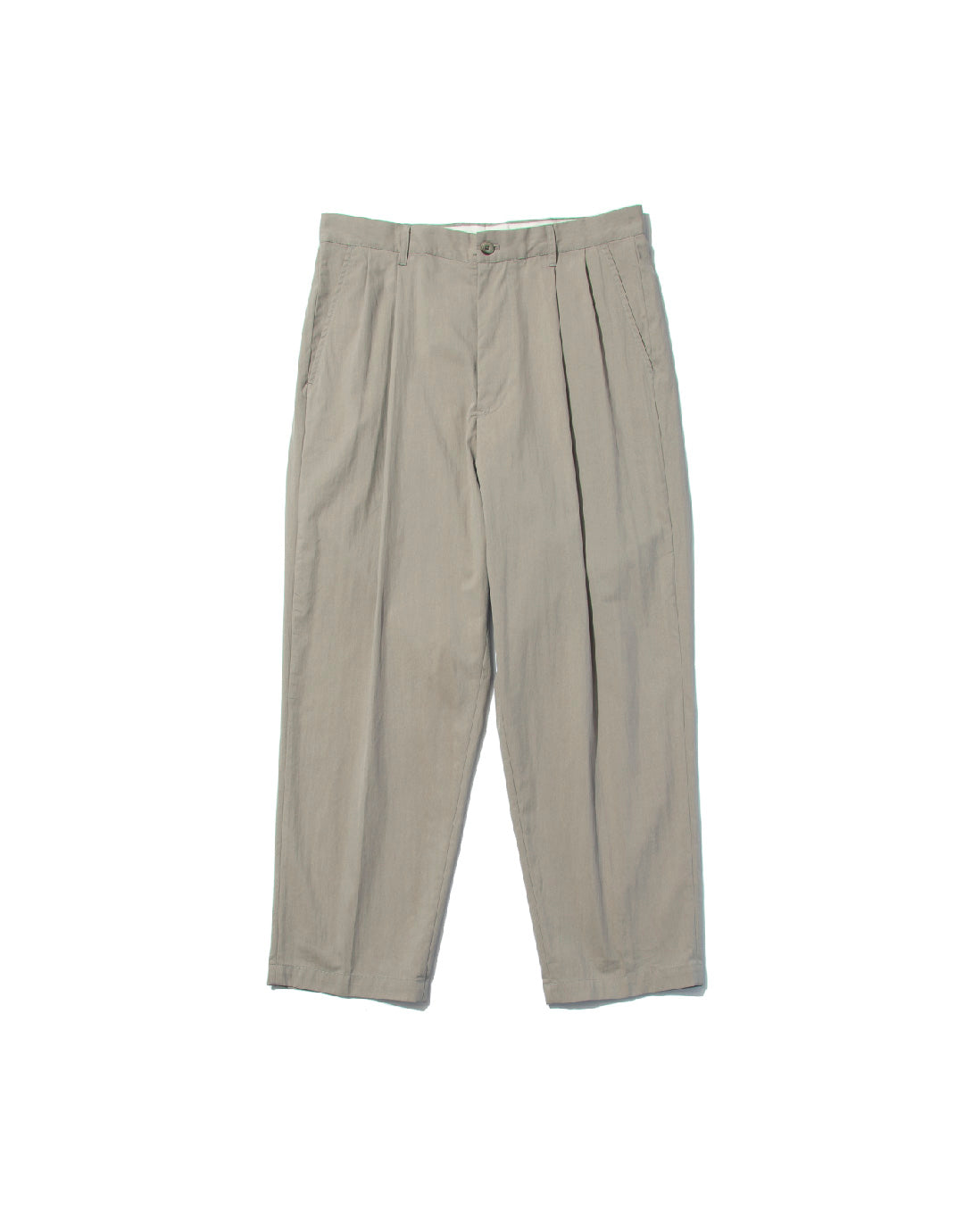 C/N Light Twill Wide Tapered Pants -C/Nライトツイル ワイドテーパードパンツ-