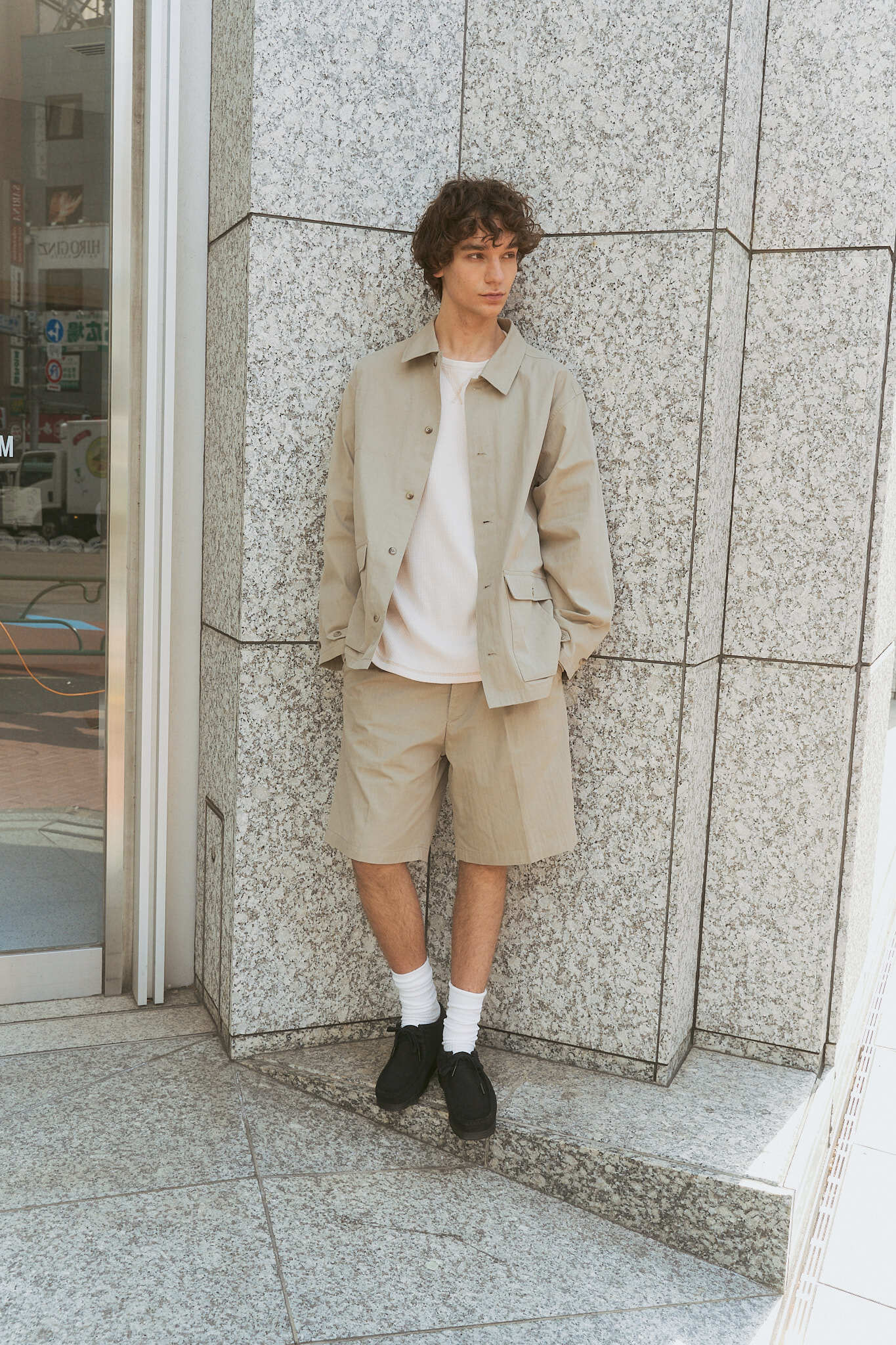 C/N Light Twill Shirt Jacket -C/Nライトツイル シャツジャケット-