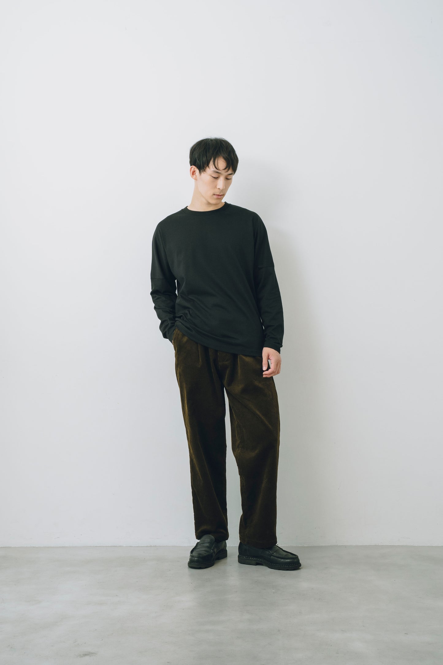 【25AW新作・2枚組】Cotton Silky Touch Jersey L/S Tee 2-Pack -無地長袖Tシャツ 2枚セット-