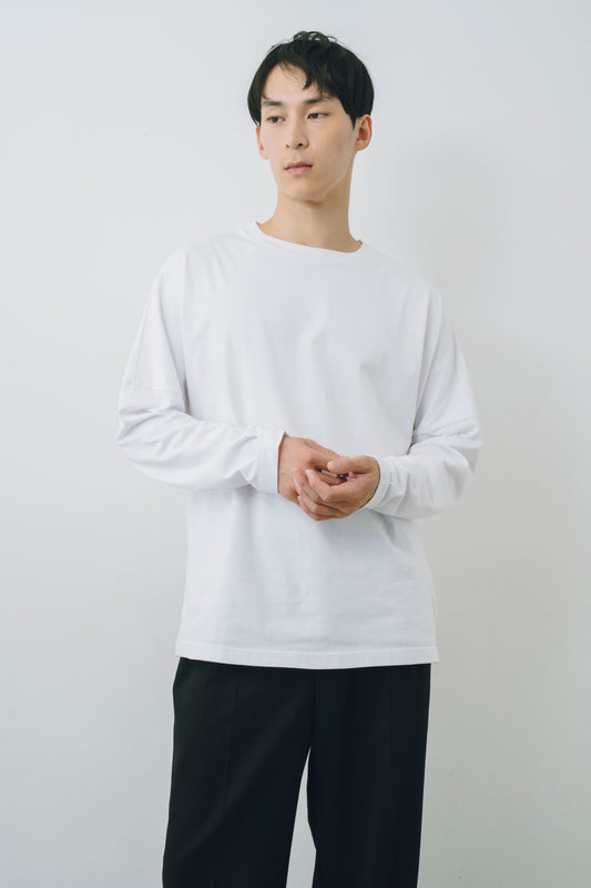 【25AW新作・2枚組】Cotton Silky Touch Jersey L/S Tee 2-Pack -無地長袖Tシャツ 2枚セット-
