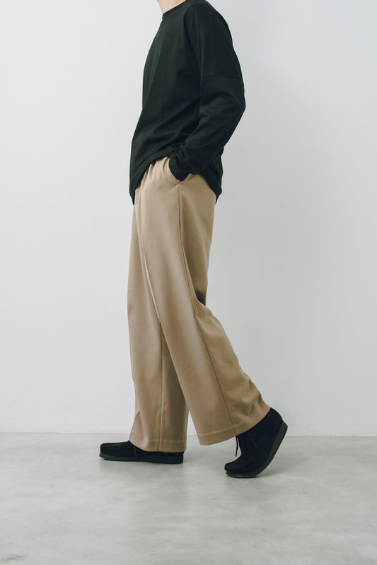 【25AW新作】Wool-Blend Twill Tuck Wide Slacks  -ウール混ツイル タックワイドスラックス-