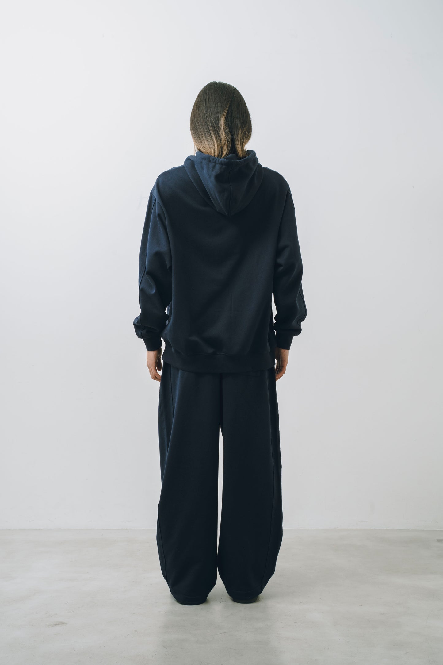 【25AW新作】French Terry Logo Embroidered Pullover Hoodie -CVC裏毛ロゴ刺繍プルオーバーフーディ-