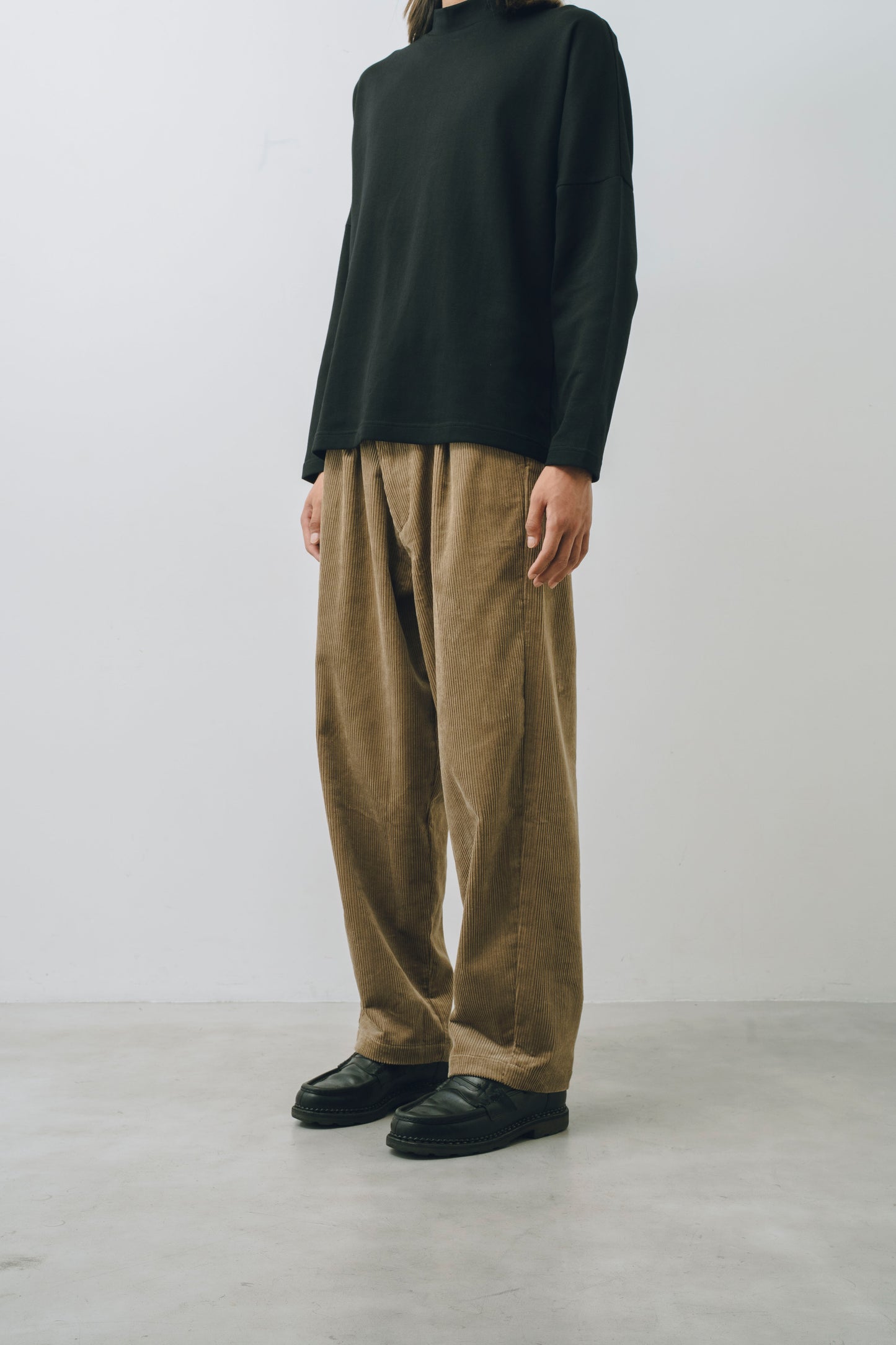 【25AW新作】Corduroy Tuck Wide Tapered Pants -コーデュロイタックワイドパンツ-