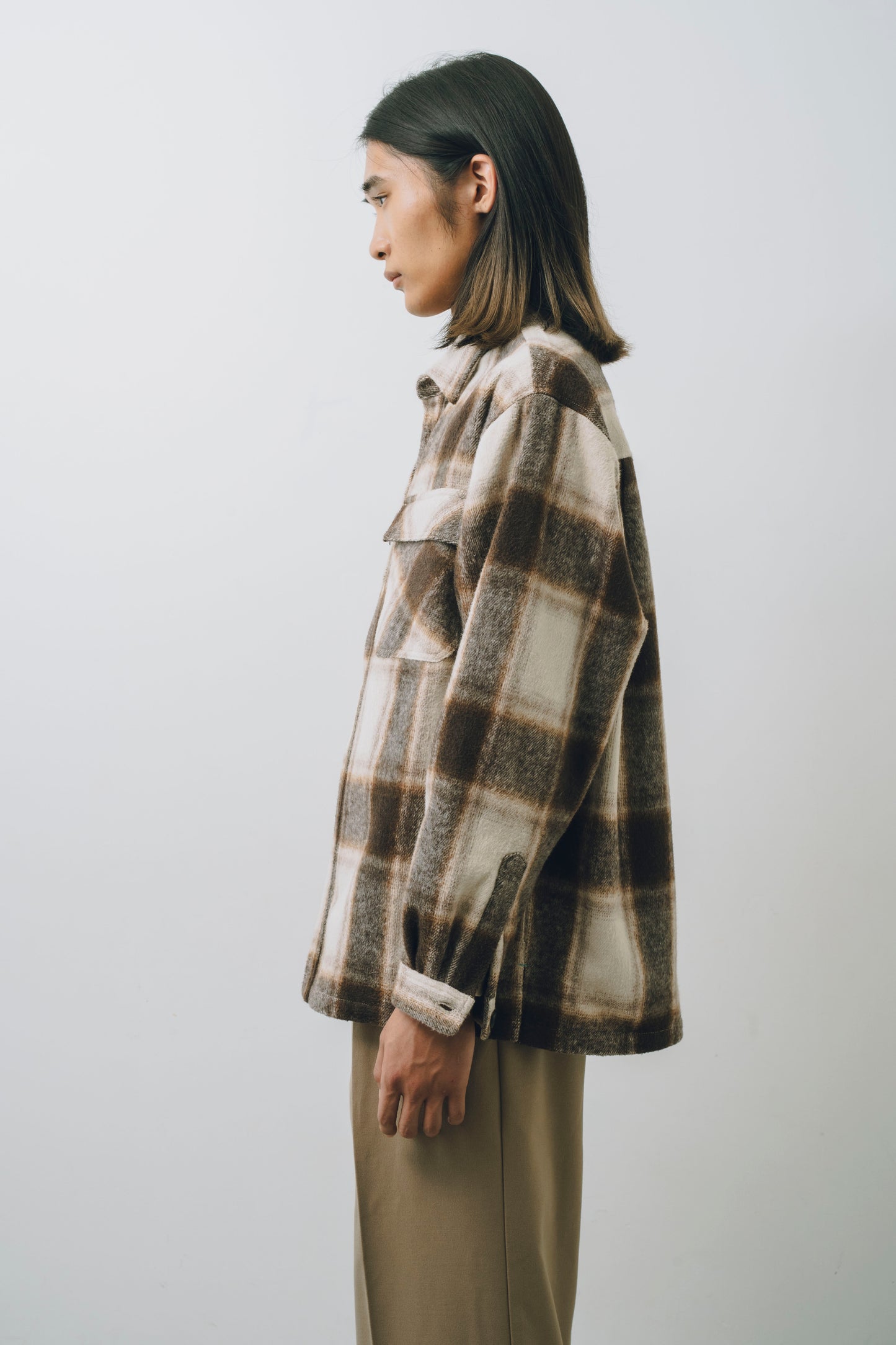 【25AW新作】Ombre Check L/S Shirt Jacket -オンブレチェック長袖シャツジャケット-