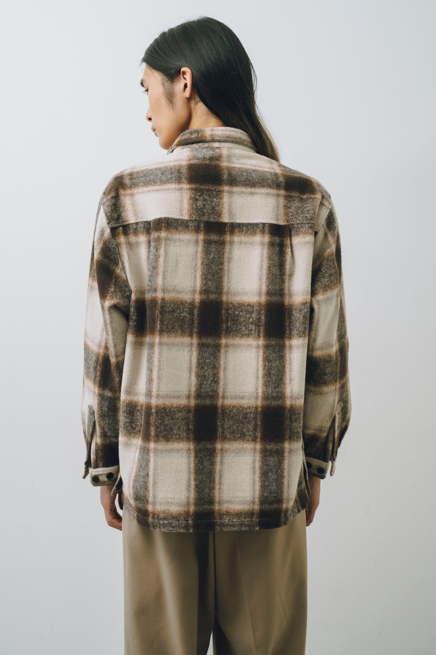 【25AW新作】Ombre Check L/S Shirt Jacket -オンブレチェック長袖シャツジャケット-