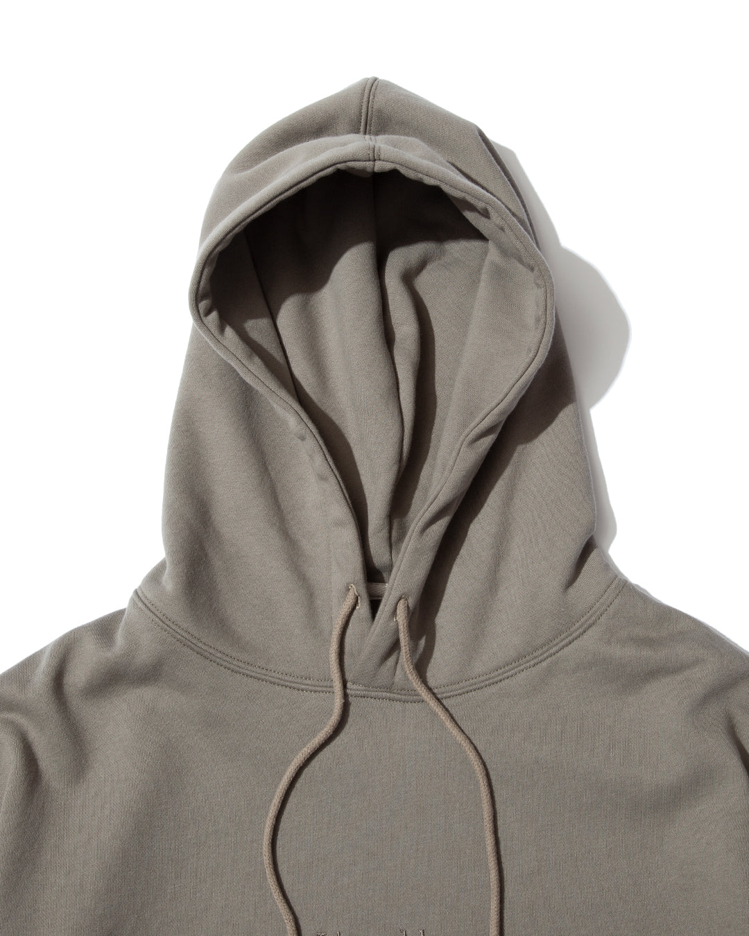 【25AW新作】French Terry Logo Embroidered Pullover Hoodie -CVC裏毛ロゴ刺繍プルオーバーフーディ-