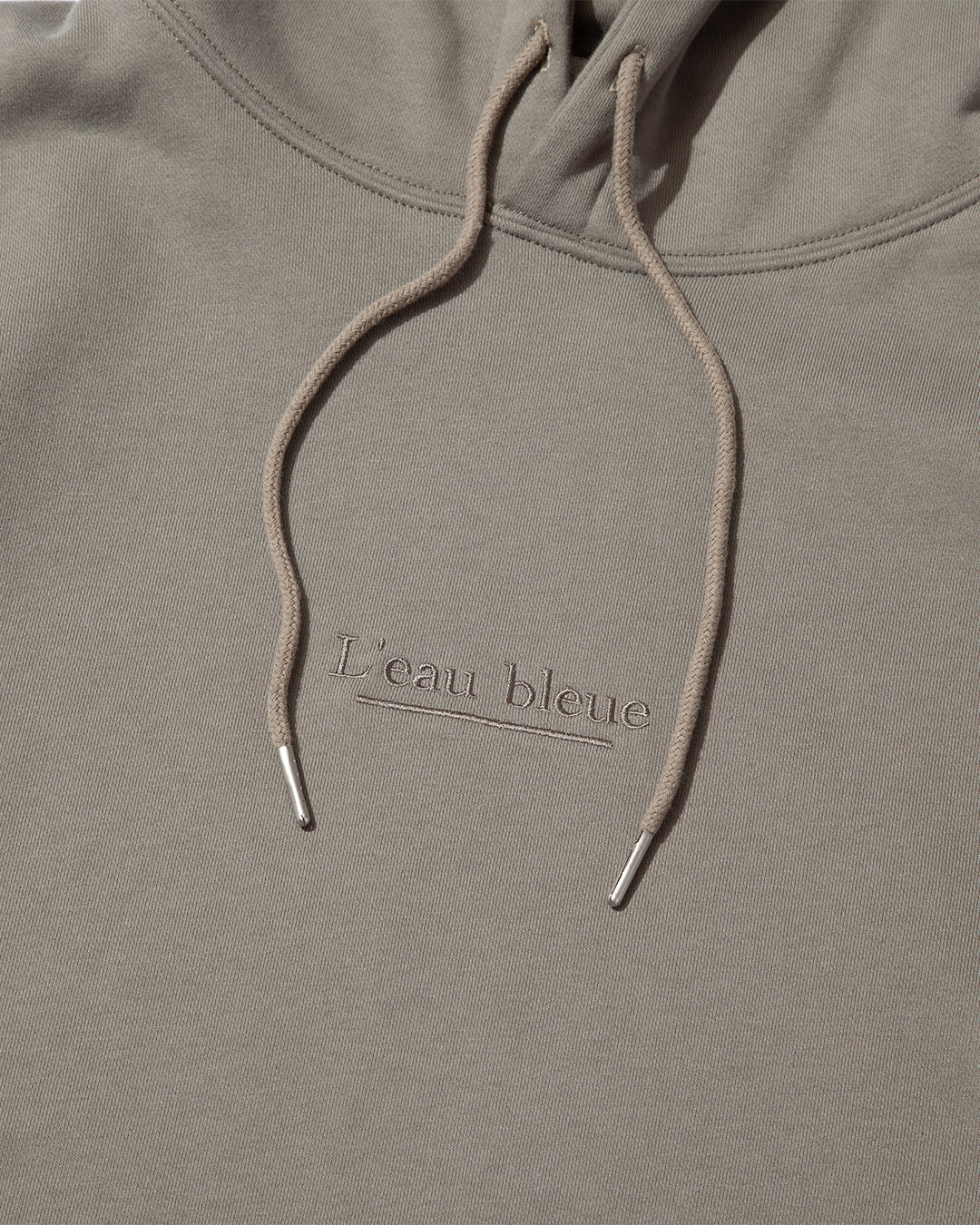 【25AW新作】French Terry Logo Embroidered Pullover Hoodie -CVC裏毛ロゴ刺繍プルオーバーフーディ-