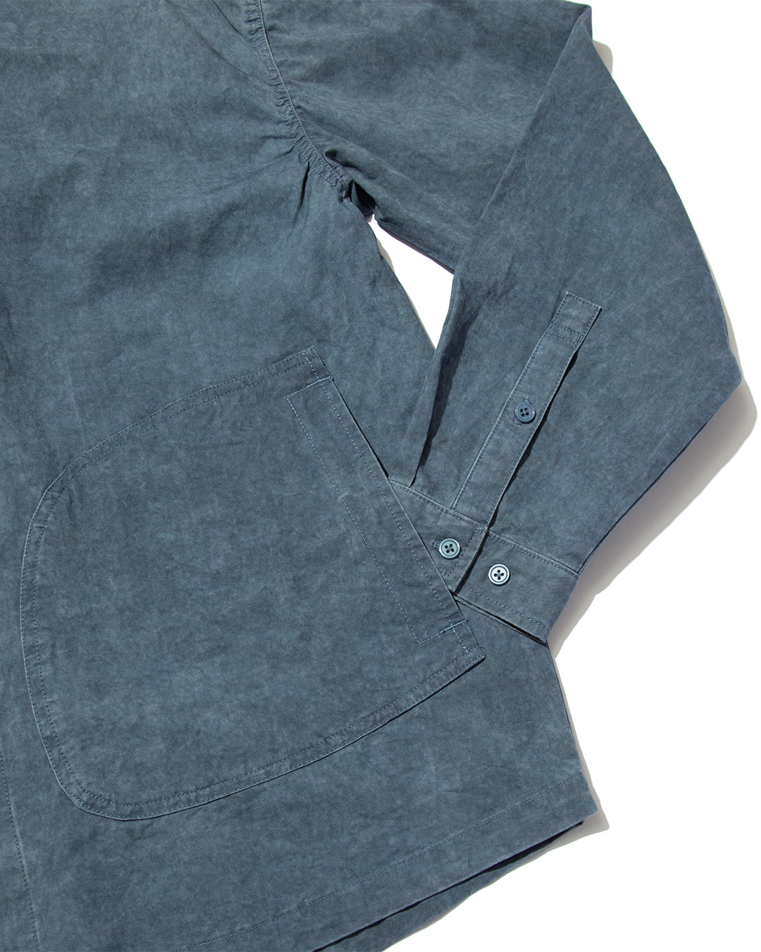 【25AW新作】Garment-Washed Stitch Overshirt -ガーメントウォッシュステッチオーバーシャツ-