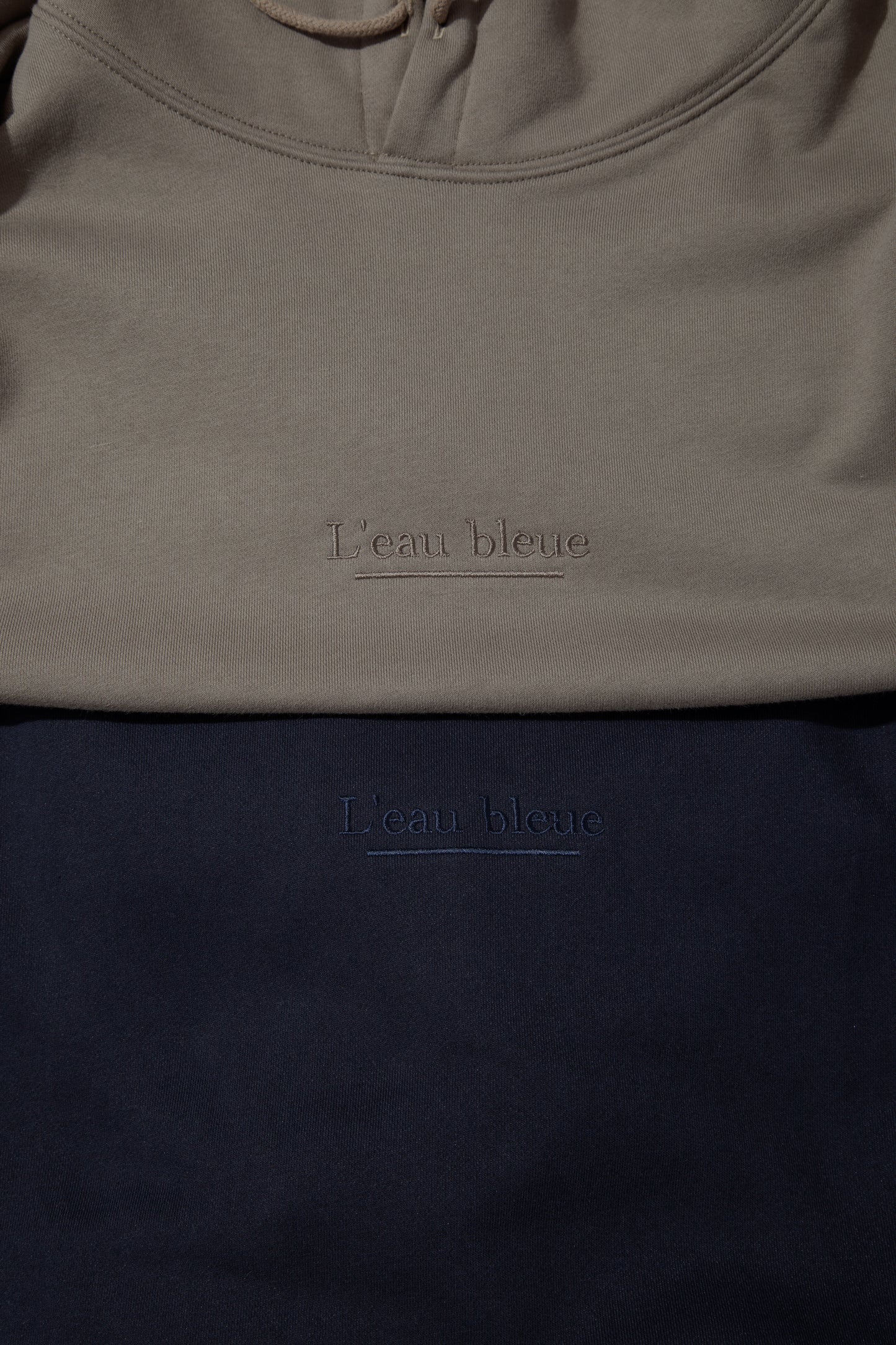 【25AW新作】French Terry Logo Embroidered Pullover Hoodie -CVC裏毛ロゴ刺繍プルオーバーフーディ-