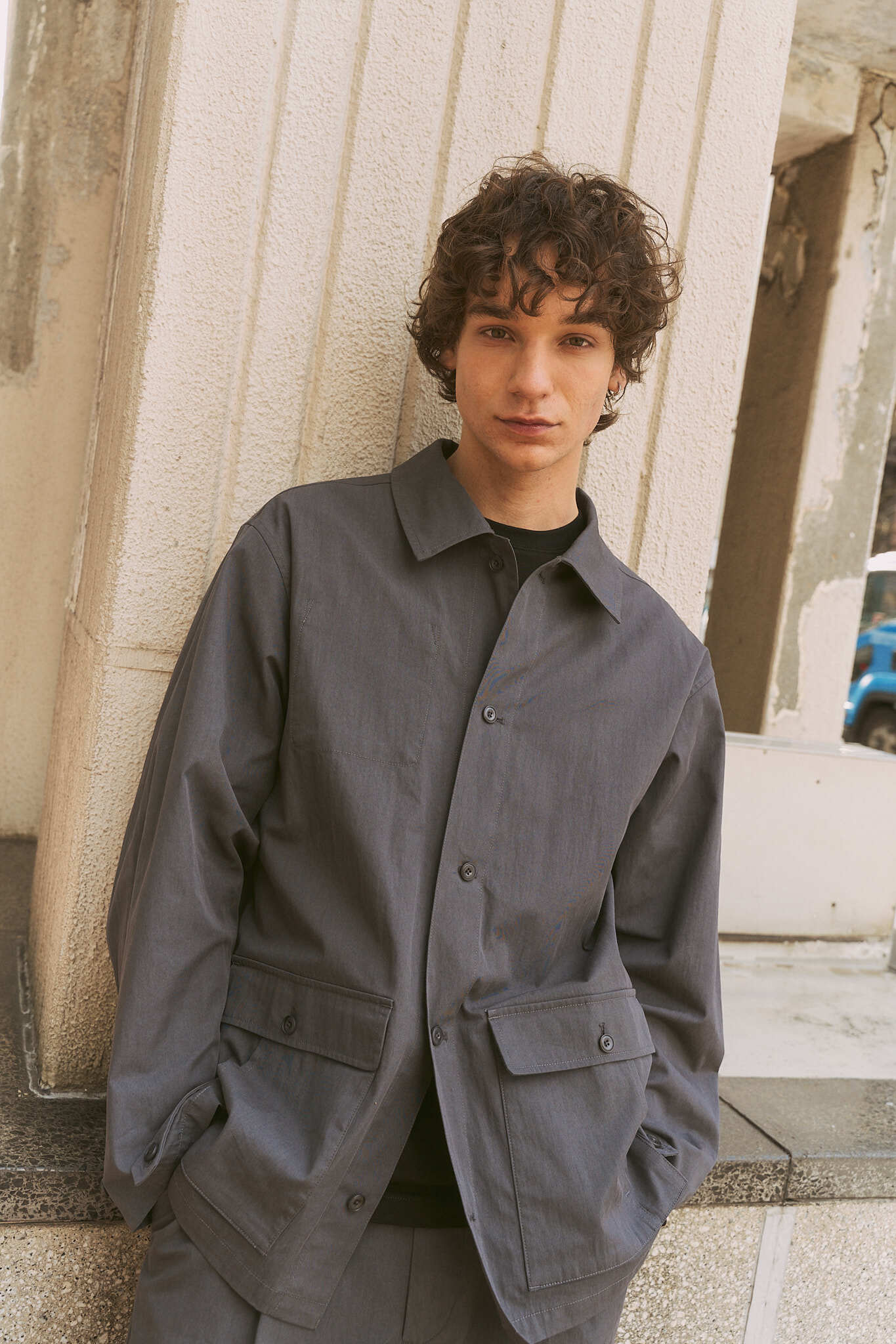 C/N Light Twill Shirt Jacket -C/Nライトツイル シャツジャケット-