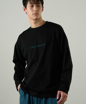 Cotton Jersey Logo Embroidered L/S T-shirt