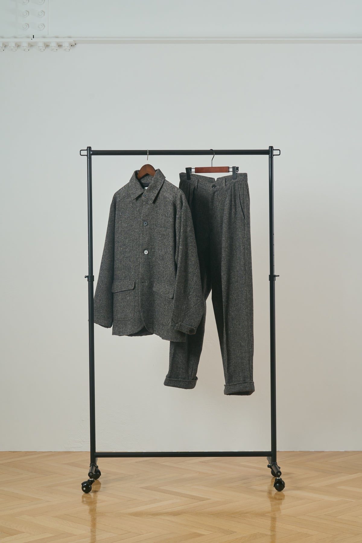 Melange Wool-Touch Slacks