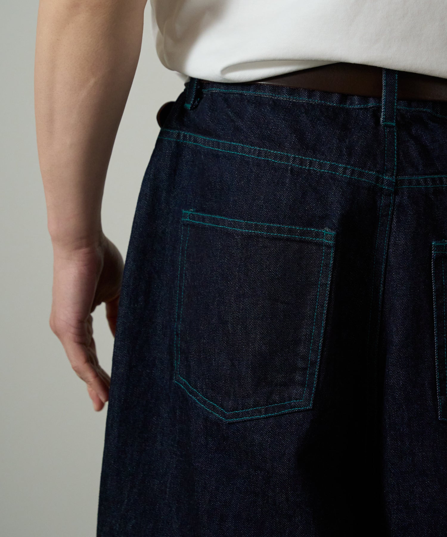 13oz Denim Curved Wide Pants (Japan Fabric) – L'eau bleue ONLINE STORE