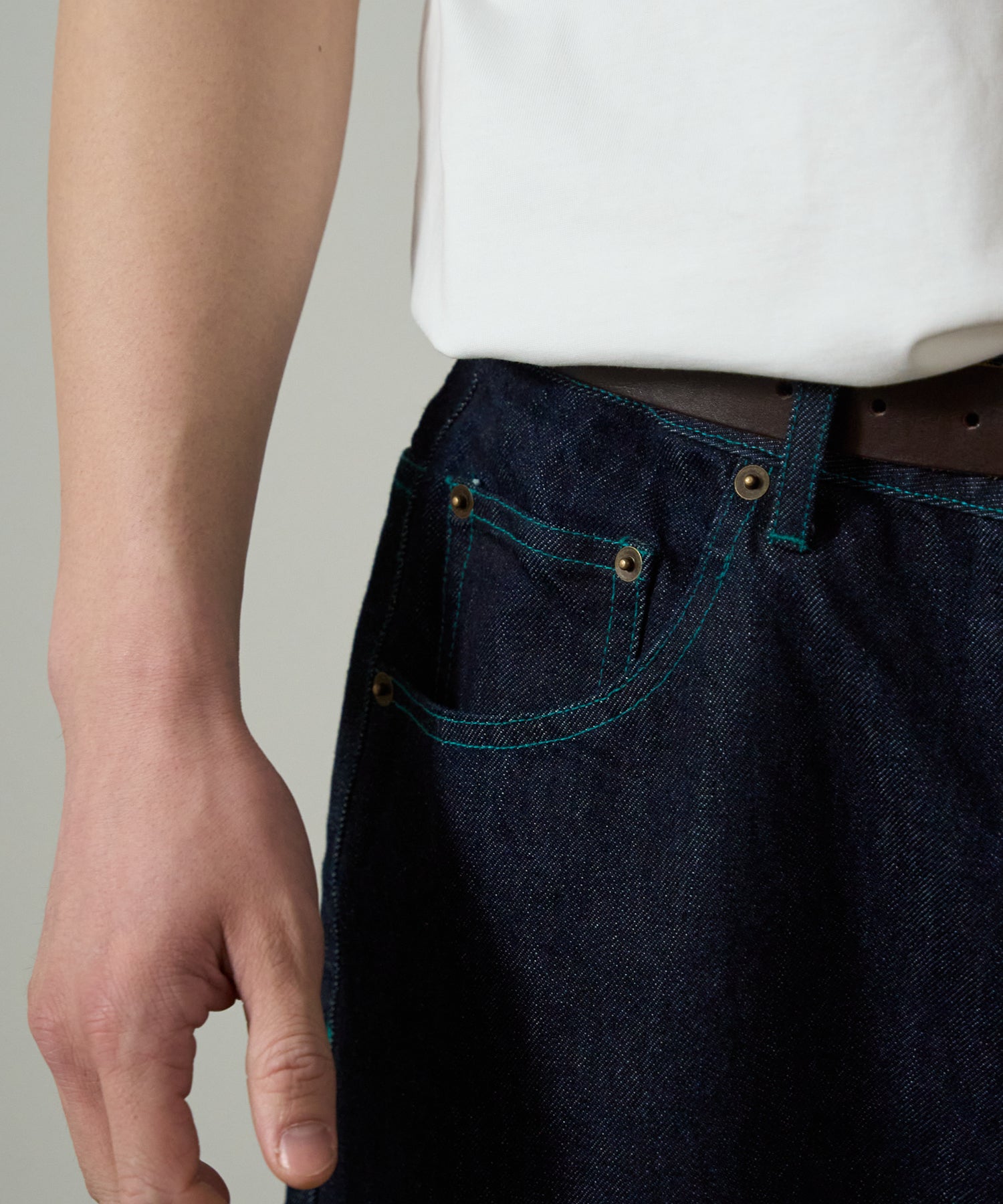 13oz Denim Curved Wide Pants (Japan Fabric) – L'eau bleue ONLINE STORE