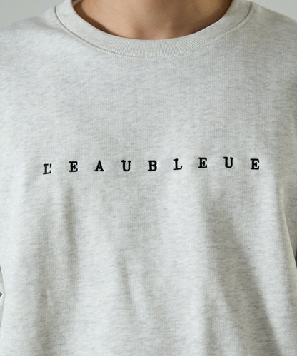 French Terry Logo Embroidered Crew Sweatshirt