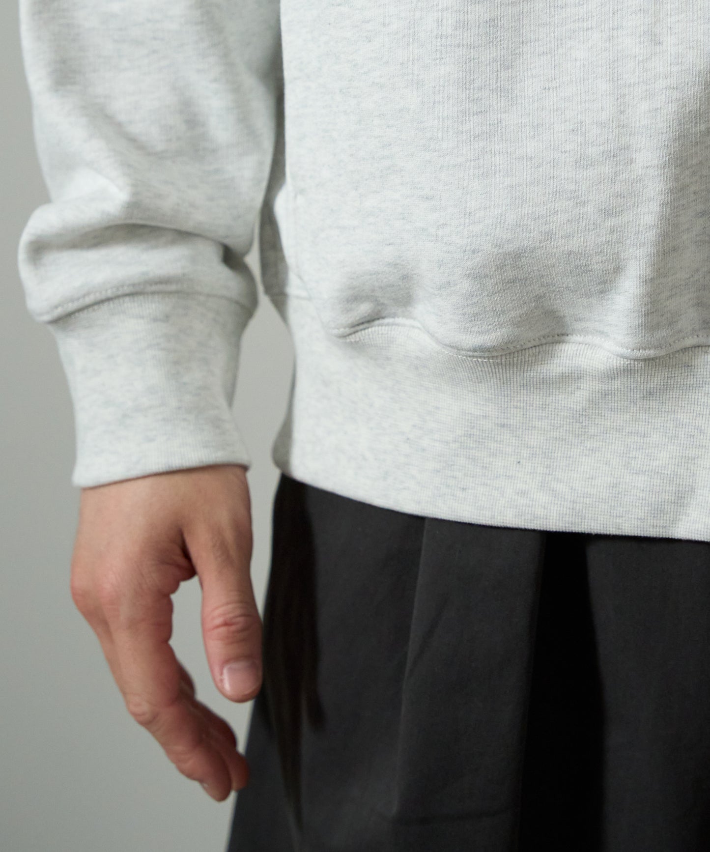 French Terry Logo Embroidered Half-Zip Sweatshirt