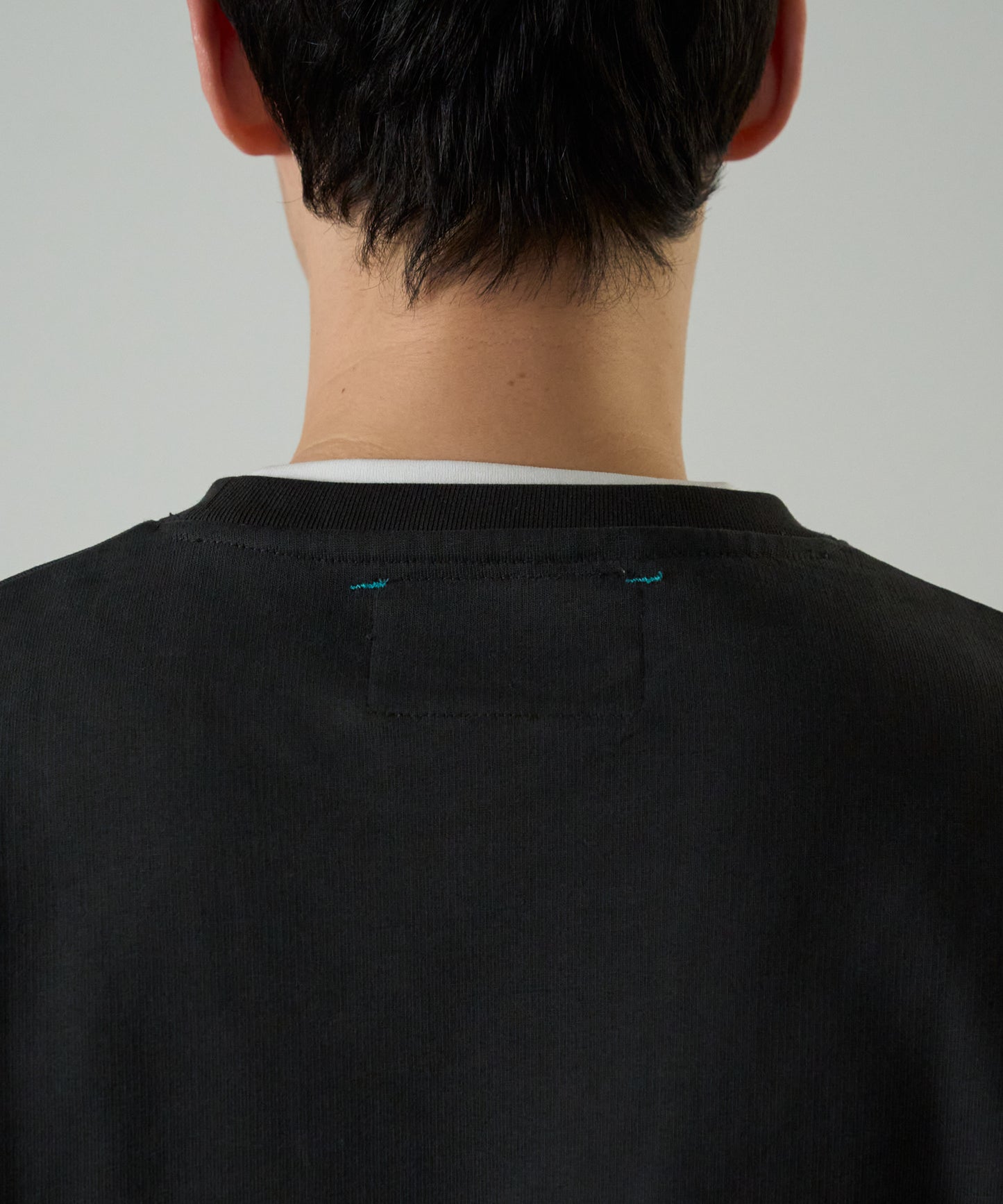 French Terry Logo Embroidered Crew Sweatshirt