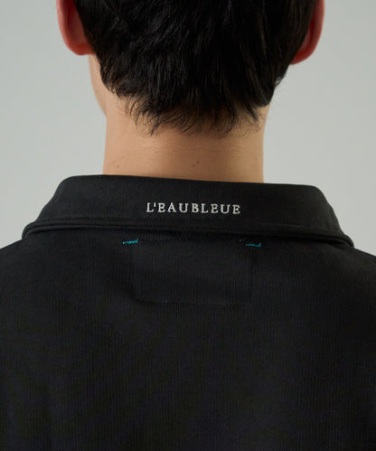 French Terry Logo Embroidered Half-Zip Sweatshirt