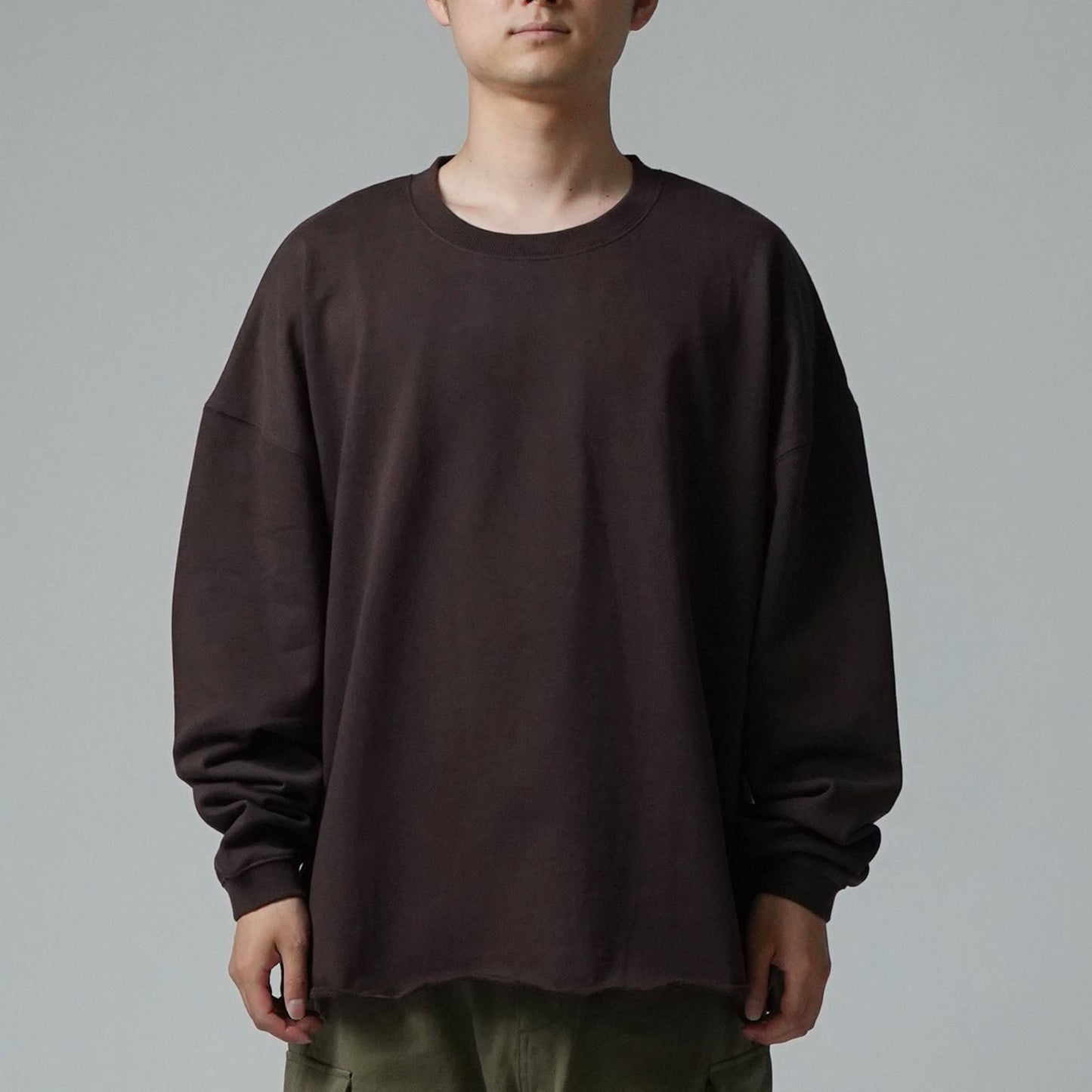 【SALE】FRENCH TERRY OVERSIZED BOX SLIT C/N