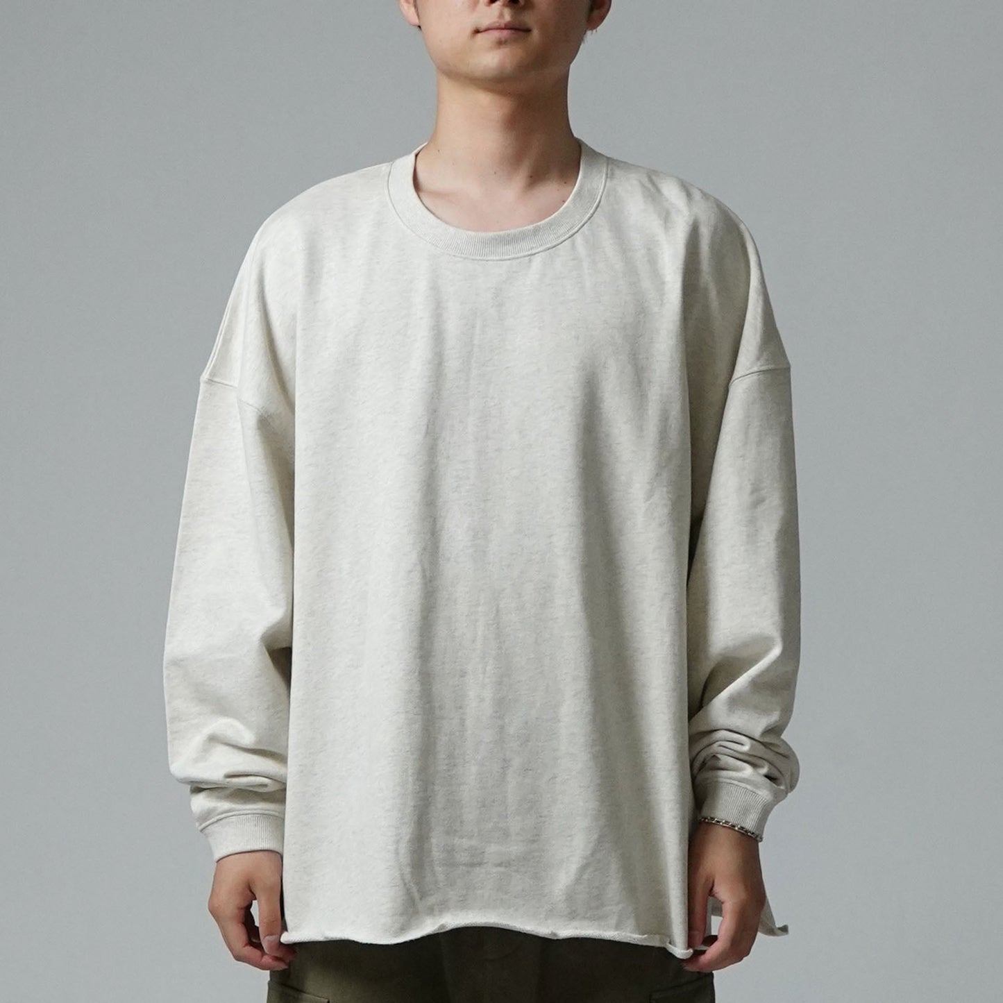 【SALE】FRENCH TERRY OVERSIZED BOX SLIT C/N