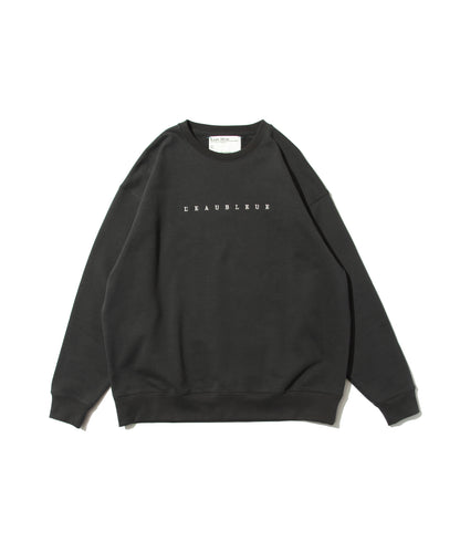 French Terry Logo Embroidered Crew Sweatshirt