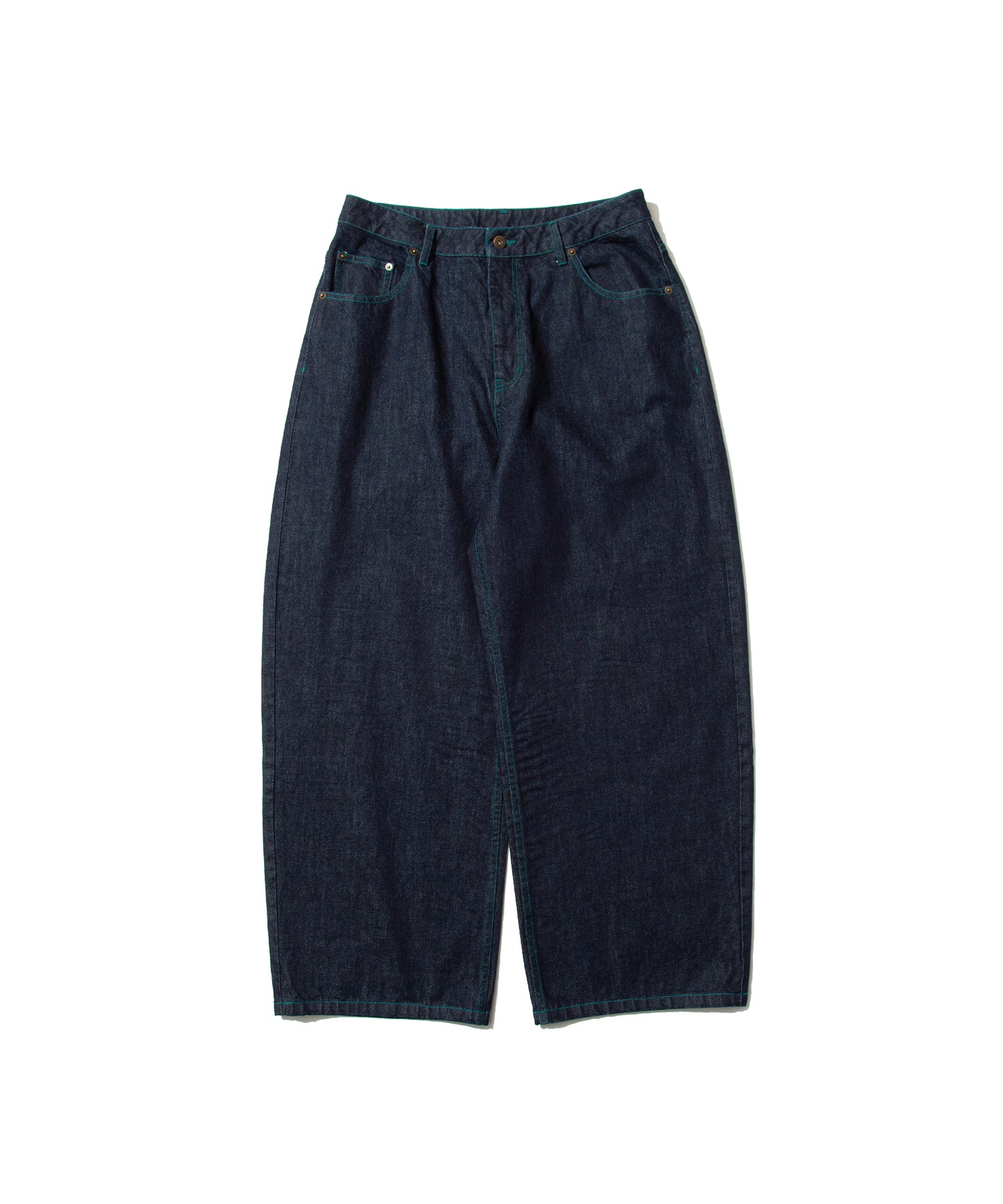 13oz Denim Curved Wide Pants (Japan Fabric)