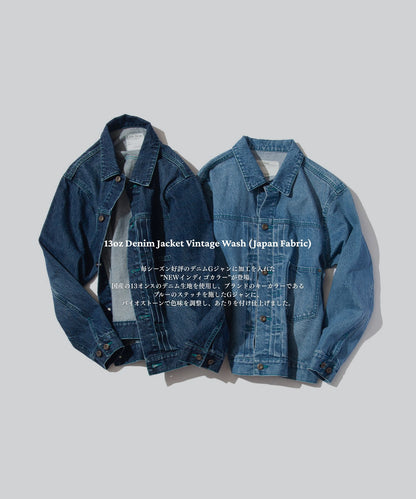 13oz Denim Jacket Vintage Wash (Japan Fabric)