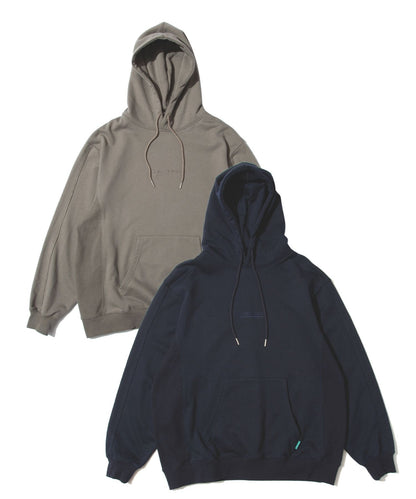 French Terry Logo Embroidered Pullover Hoodie