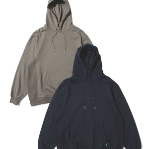 French Terry Logo Embroidered Pullover Hoodie