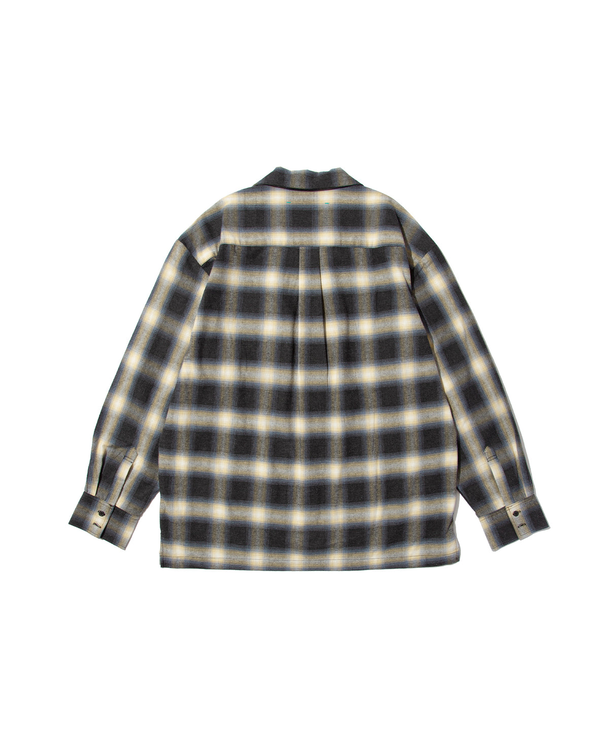 Ombre Check Open Collar L/S Shirt