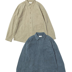 Garment-Washed Stitch Overshirt