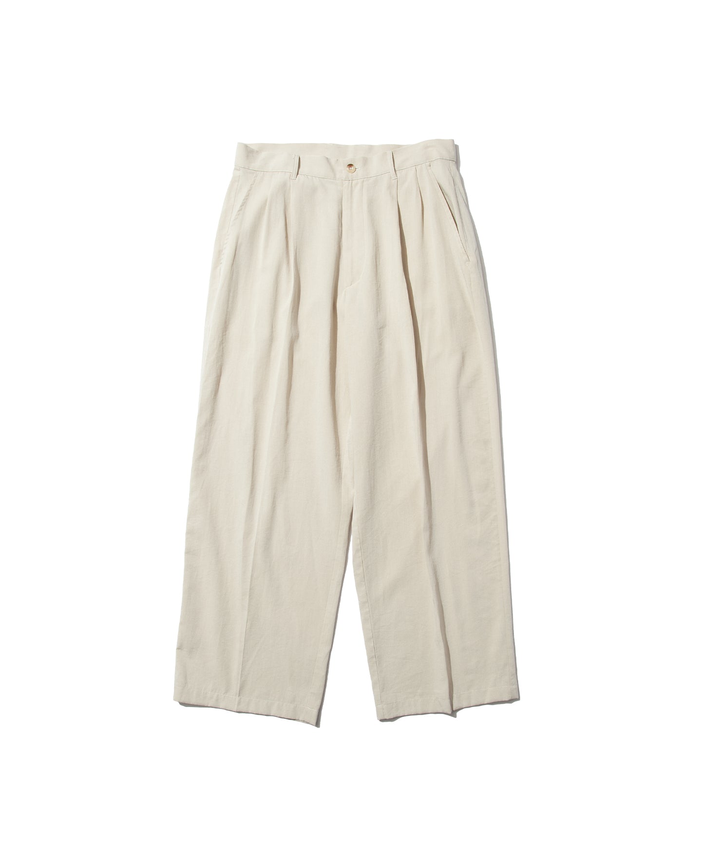Linen-Blend Relaxed Trousers