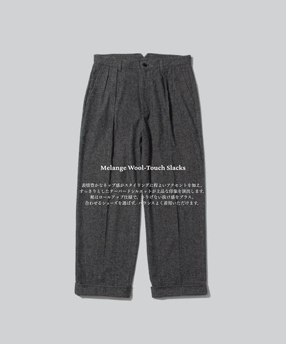 Melange Wool-Touch Slacks