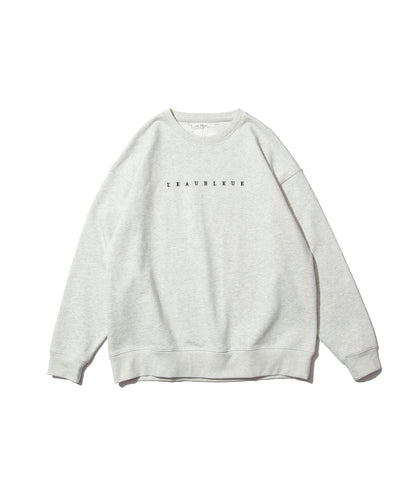 French Terry Logo Embroidered Crew Sweatshirt
