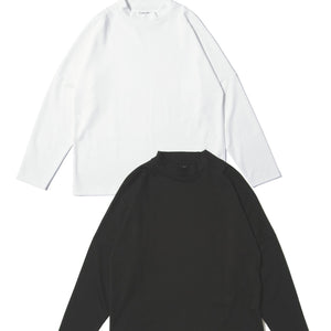 Silky Touch Smooth Mock Neck L/S Tee