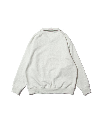 French Terry Logo Embroidered Half-Zip Sweatshirt