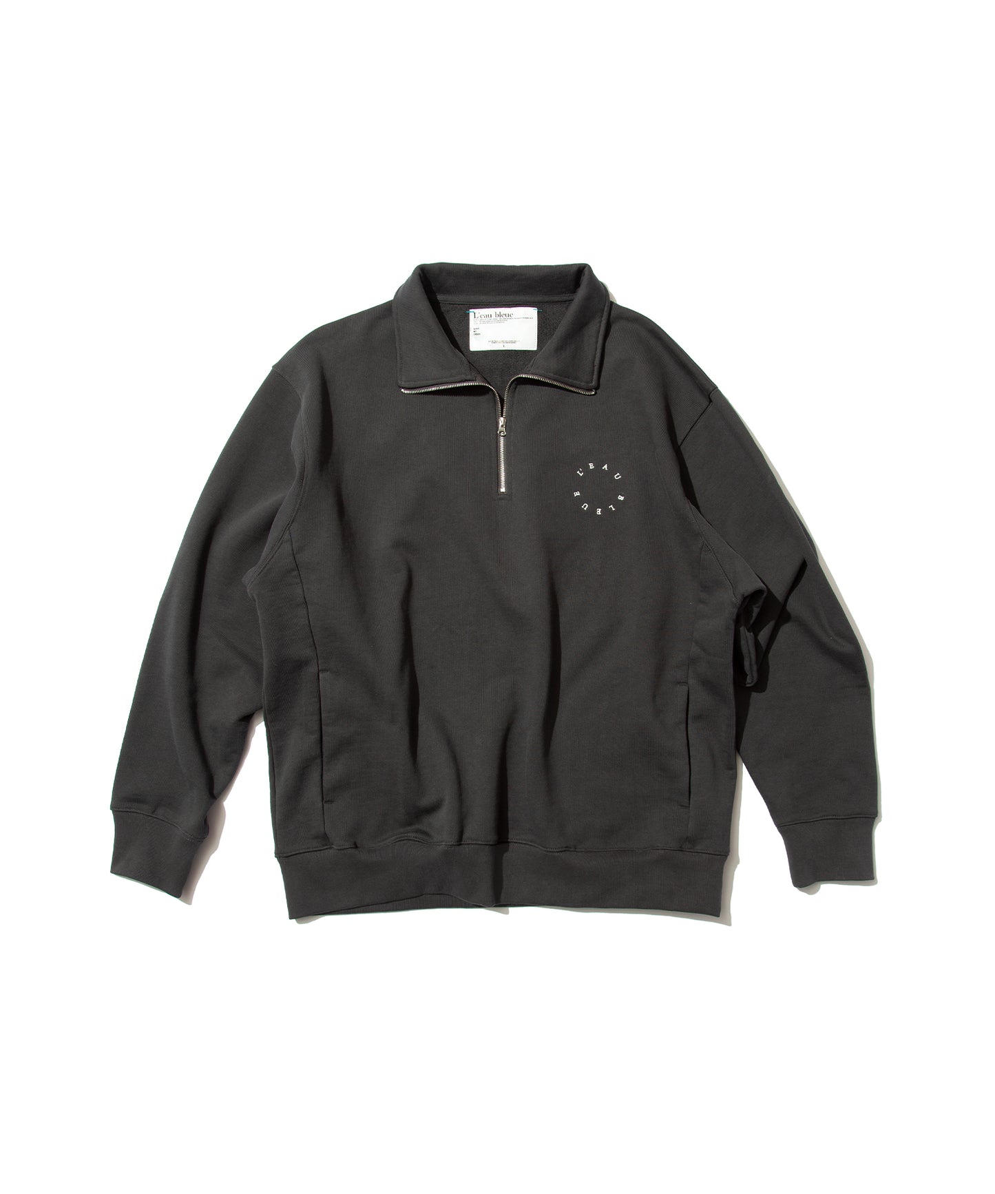 French Terry Logo Embroidered Half-Zip Sweatshirt