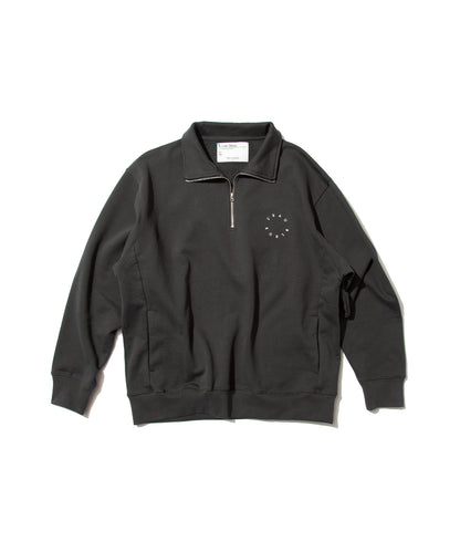French Terry Logo Embroidered Half-Zip Sweatshirt