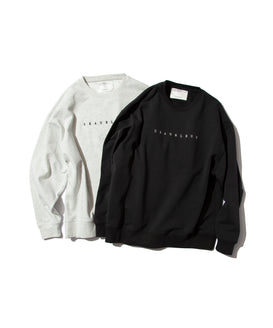 French Terry Logo Embroidered Crew Sweatshirt