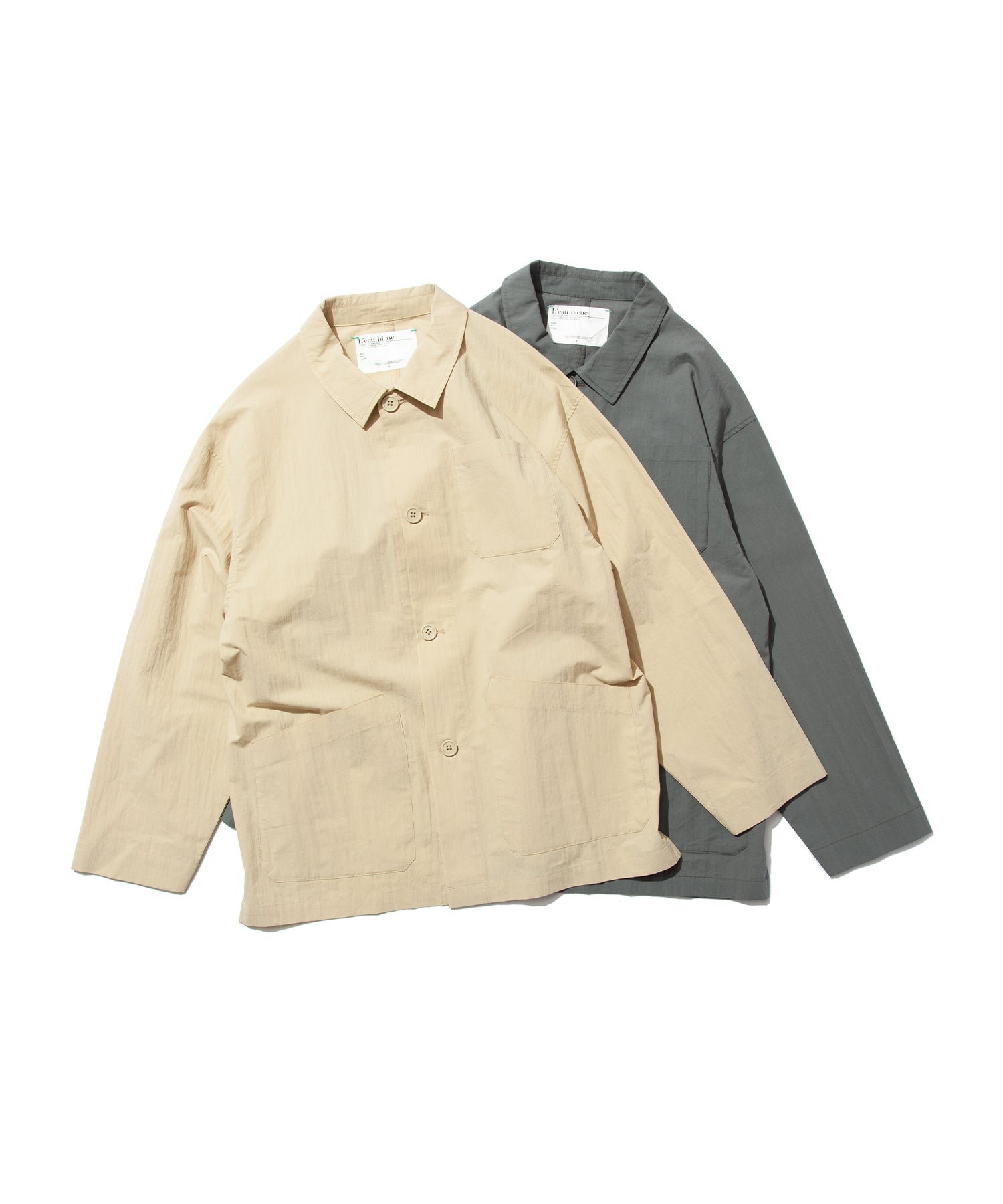 Sheer Lightweight Shirt Jacket – L'eau bleue ONLINE STORE