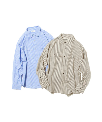 Stripe Yoke Panel L/S Shirt