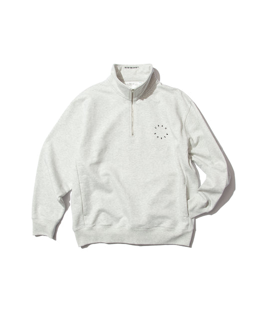 French Terry Logo Embroidered Half-Zip Sweatshirt