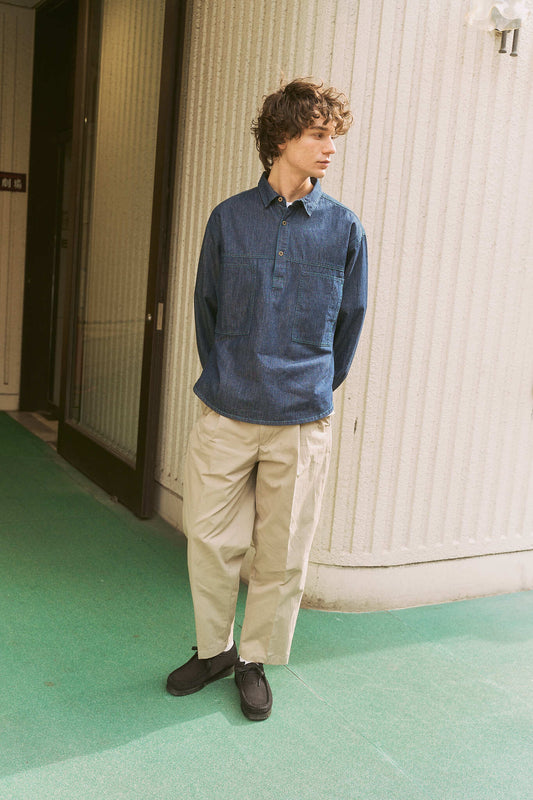 6.5oz Denim Pullover Shirts　-6.5オンス デニムプルオーバーシャツ-