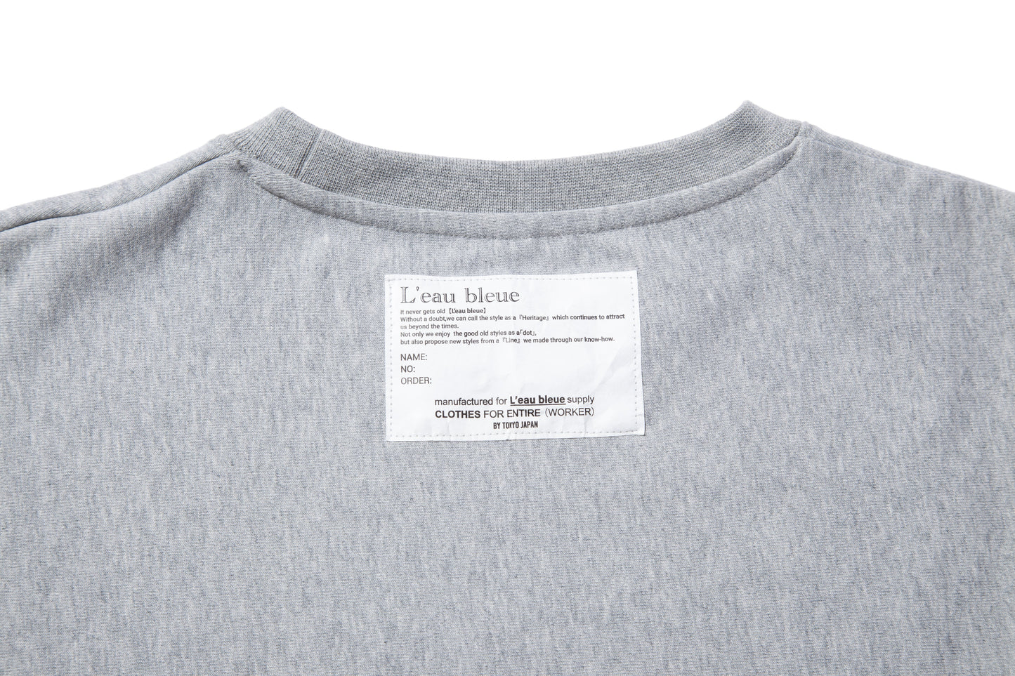 【SALE】FRENCH TERRY LOGO EMBROIDERY C/N