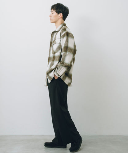 Ombre Check L/S Shirt Jacket