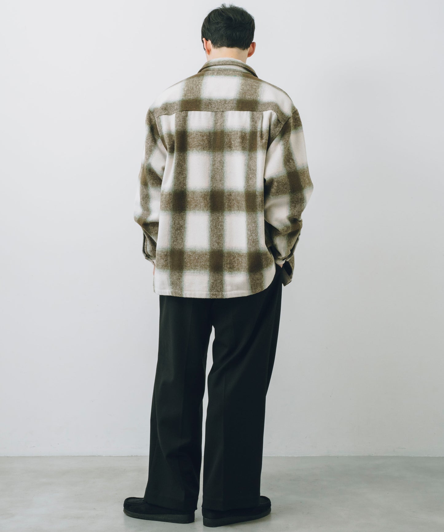 Ombre Check L/S Shirt Jacket