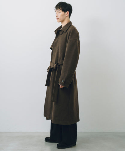 Melton Long Trench Coat