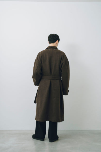 Melton Long Trench Coat