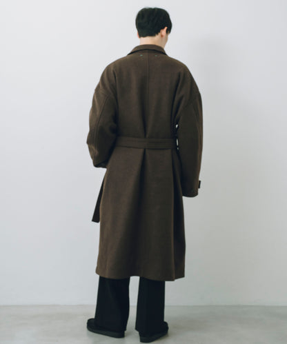 Melton Long Trench Coat