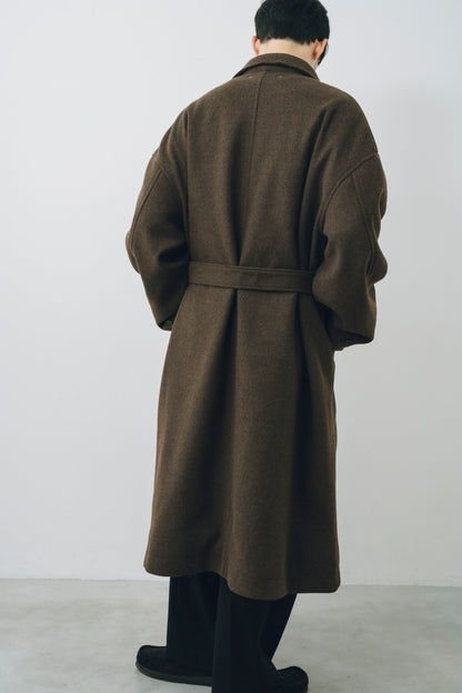 Melton Long Trench Coat